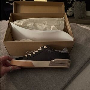 Dolce Vita Perf Black and Tan Sneakers